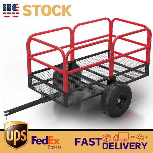 Atv utility cart cargo trailer - utility,